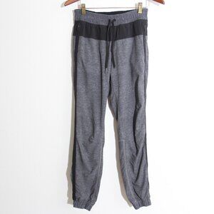 Lululemon Track To Reality Pant Heathered Texture Printed Grey Deep Coal / Black